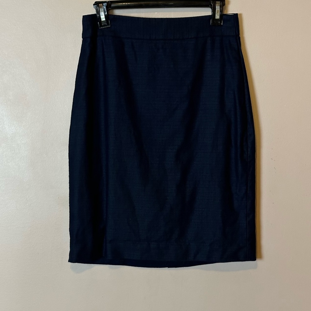 J.Crew Navy Pencil Skirt Size 10